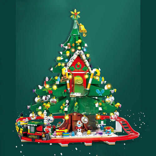 Limited Edition Christmas Tree Rollercoaster | 2102pcs - WorldsBricks