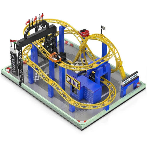 Motorised Roller Coaster | 1708pcs - WorldsBricks