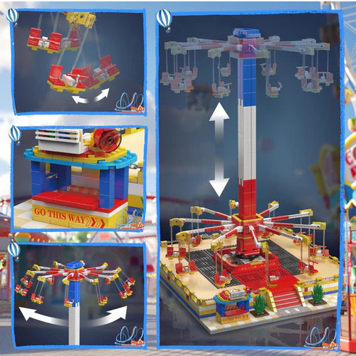 Motorised Swing Carousel | 1580pcs - WorldsBricks