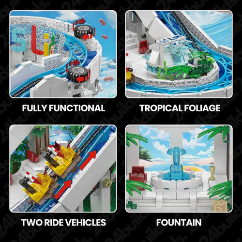 Motorised Water Slide | 2088pcs - WorldsBricks