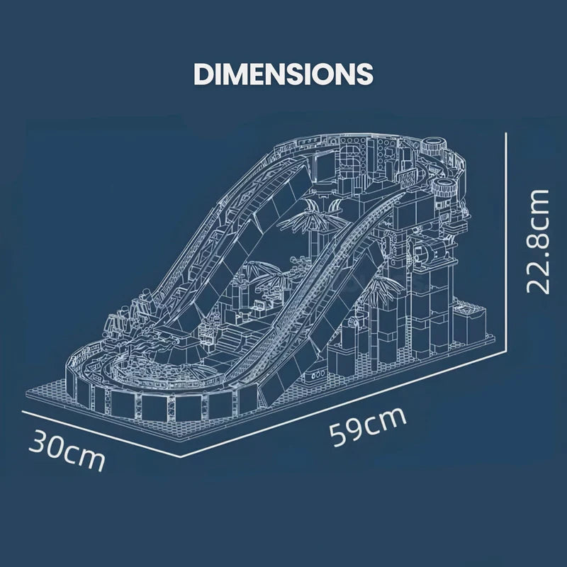 Motorised Water Slide | 2088pcs - WorldsBricks