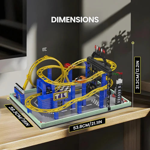 Motorised Roller Coaster | 1708pcs - WorldsBricks