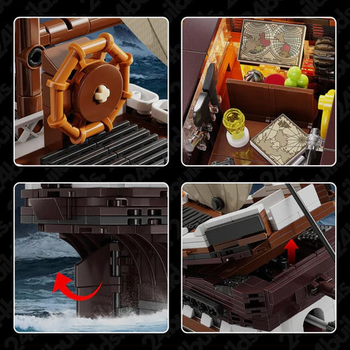 Mayflower Pirate Ship | 2076pcs - WorldsBricks