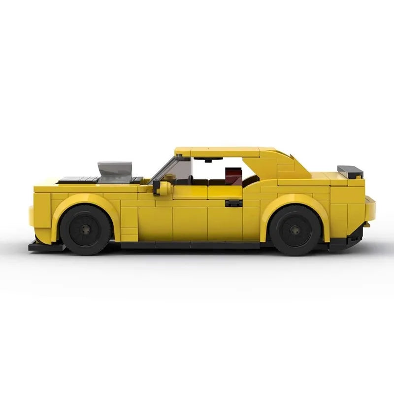 WorldsBricks® | DODGE CHALLENGER YELLOW