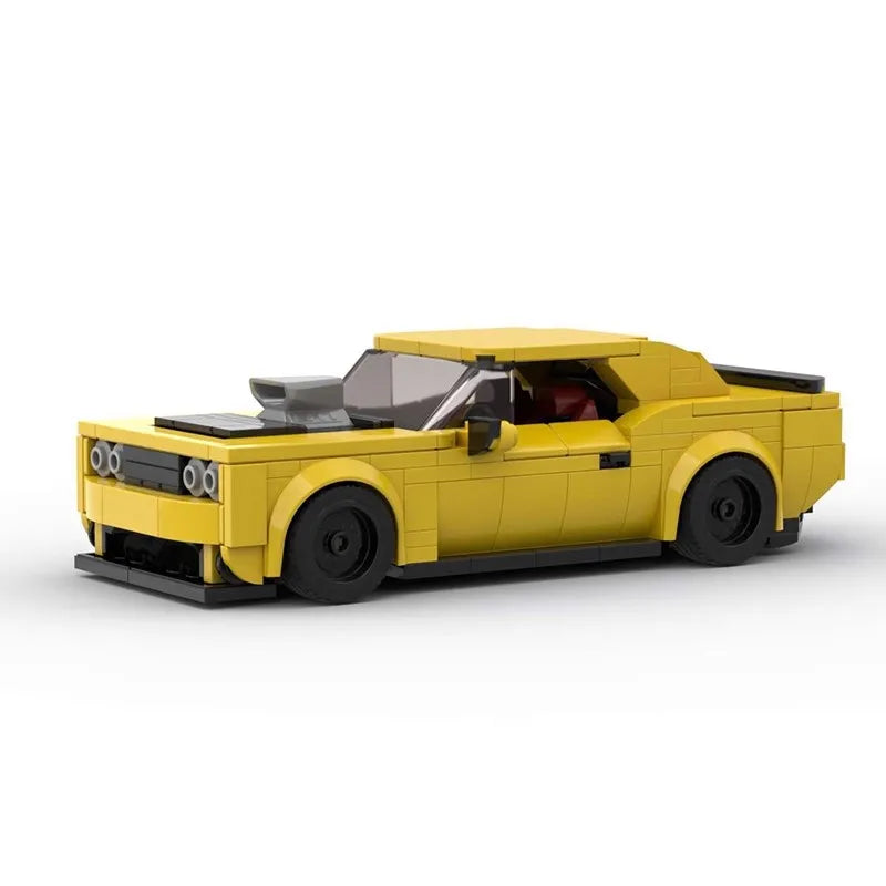 WorldsBricks® | DODGE CHALLENGER YELLOW
