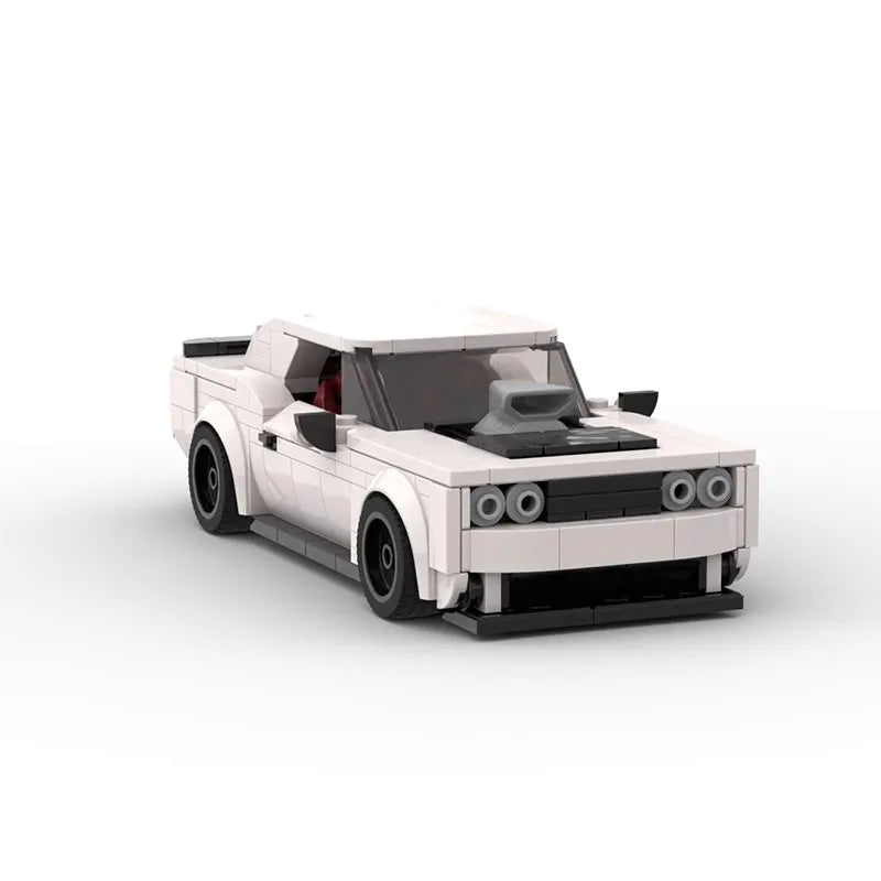WorldsBricks® | DODGE CHALLENGER WHITE