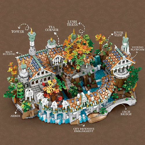 Rivendell Medieval Castle | 4406pcs