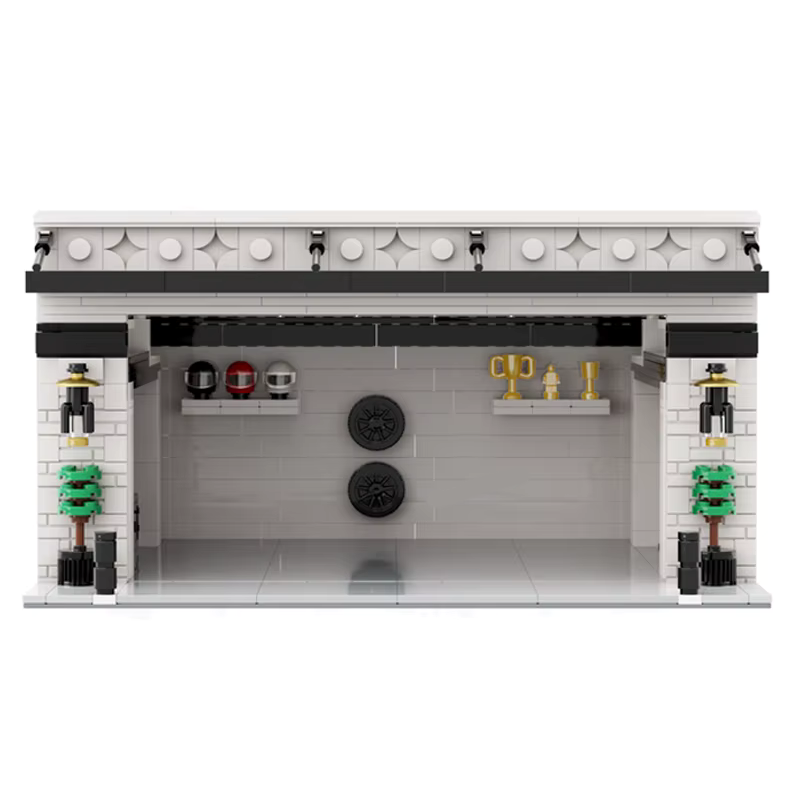 Mini Classic  White Garage